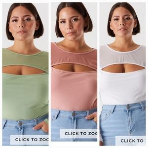 Bundle Pack 3 Mesh Cut Out Bodysuits